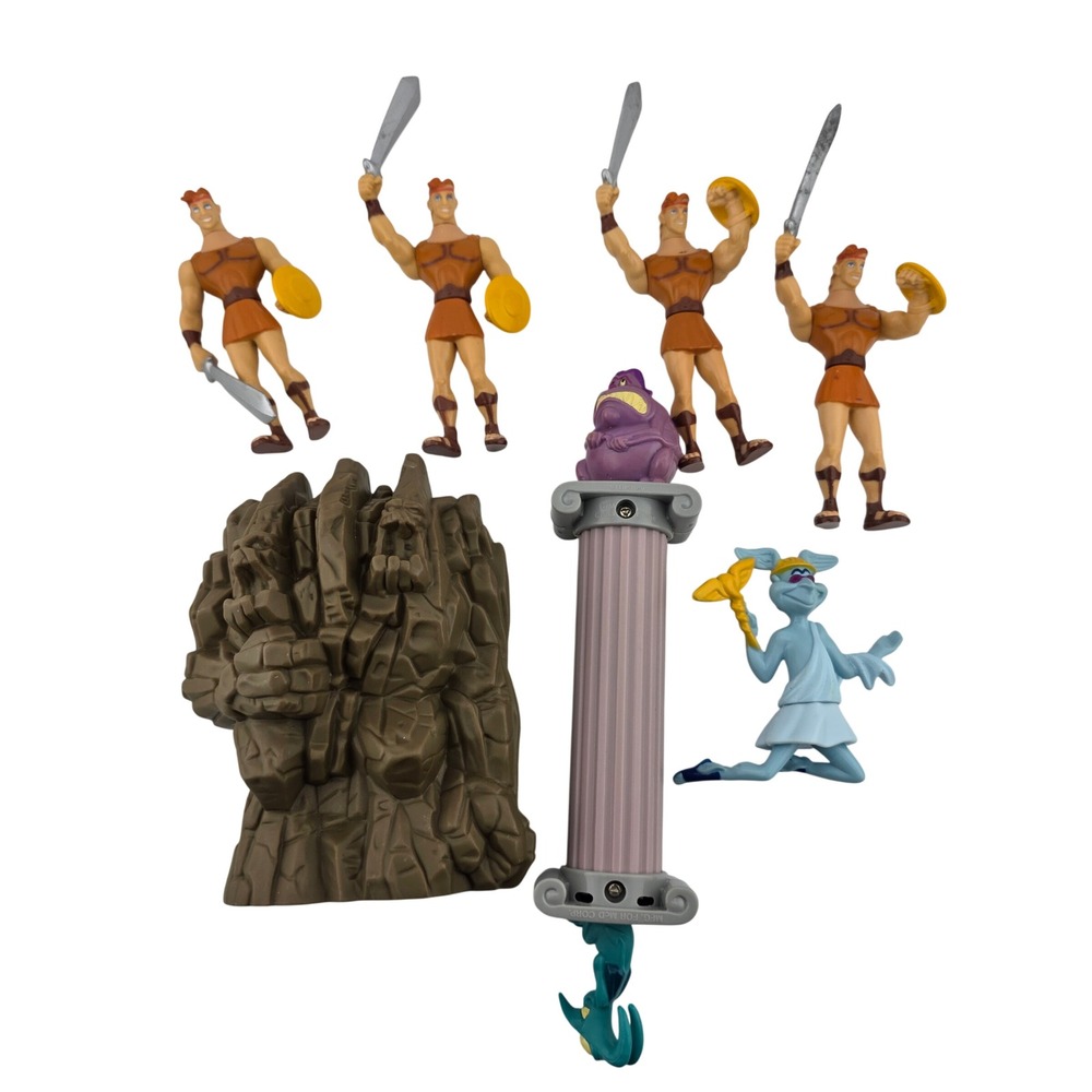 Disney Hercules McDonald's Happy Meal Toy Lot 1997 Nostalgia GOOD Collectible